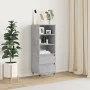 Aparador alto madera contrachapada gris hormigón 40x36x110 cm de vidaXL, Aparadores - Ref: Foro24-831504, Precio: 65,15 €, De...