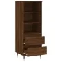 Hohes Sideboard aus braunem Eichensperrholz, 40 x 36 x 110 cm von vidaXL, Sideboards - Ref: Foro24-831507, Preis: 65,04 €, Ra...