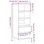 Hohes Sideboard aus braunem Eichensperrholz, 40 x 36 x 110 cm von vidaXL, Sideboards - Ref: Foro24-831507, Preis: 65,04 €, Ra...