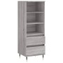 Hohes Sonoma-Sideboard aus grauem Sperrholz, 40 x 36 x 110 cm von vidaXL, Sideboards - Ref: Foro24-831506, Preis: 57,40 €, Ra...