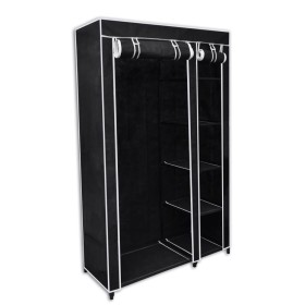 Klappschrank 110x45x175 cm schwarz von vidaXL, Kleiderschränke - Ref: Foro24-60719, Preis: 46,62 €, Rabatt: %