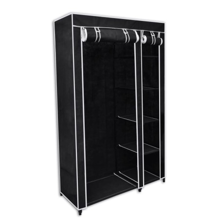 Klappschrank 110x45x175 cm schwarz von vidaXL, Kleiderschränke - Ref: Foro24-60719, Preis: 46,62 €, Rabatt: %