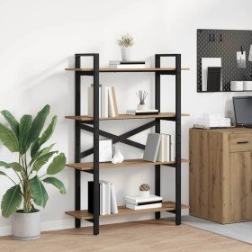 Estante de libros Roble artesanal 100 x 33,5 x 140 cm