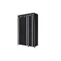 Folding wardrobe 110x45x175 cm black by vidaXL, Wardrobes - Ref: Foro24-60719, Price: 40,83 €, Discount: %