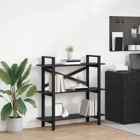 Estante de libros Roble Negro 100 x 33,5 x 102 cm