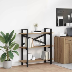 Estante de libros Roble artesanal 100 x 33,5 x 102 cm