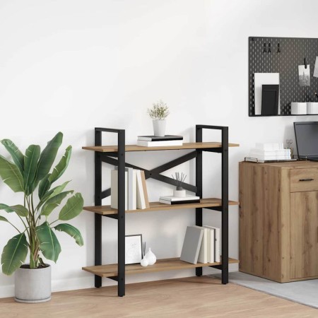 Estante de libros Roble artesanal 100 x 33,5 x 102 cm