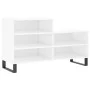Glossy white plywood shoe cabinet 102x36x60 cm by vidaXL, Shoe racks and shoe organizers - Ref: Foro24-831398, Price: 54,55 €...