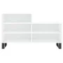 Glossy white plywood shoe cabinet 102x36x60 cm by vidaXL, Shoe racks and shoe organizers - Ref: Foro24-831398, Price: 54,55 €...