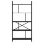 Estante de libros Roble Negro 75 x 30 x 156 cm