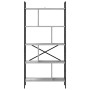 Estante de libros Gris Sonoma 75 x 30 x 156 cm