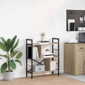 Estante de libros Roble Sonoma 75 x 30 x 91 cm