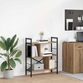 Estante de libros Roble artesanal 75 x 30 x 91 cm en Librerías y estanterías | Comprar online en Foro24