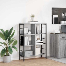 Estante de libros Gris Sonoma 82 x 32 x 112 cm en Librerías y estanterías | Comprar online en Foro24