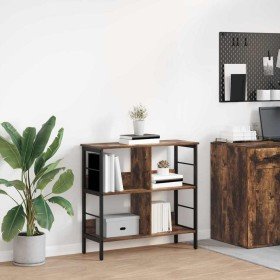 Estante de libros Roble ahumado 82 x 32 x 79 cm en Librerías y estanterías | Comprar online en Foro24