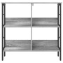 Estante de libros Gris Sonoma 82 x 32 x 79 cm