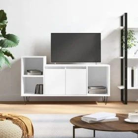 Hochglanzweißer TV-Schrank aus Sperrholz, 100 x 35 x 55 cm von vidaXL, TV-Möbel - Ref: Foro24-831318, Preis: 63,32 €, Rabatt: %