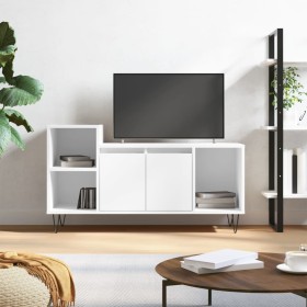 Hochglanzweißer TV-Schrank aus Sperrholz, 100 x 35 x 55 cm von vidaXL, TV-Möbel - Ref: Foro24-831318, Preis: 64,09 €, Rabatt: %