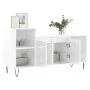 Hochglanzweißer TV-Schrank aus Sperrholz, 100 x 35 x 55 cm von vidaXL, TV-Möbel - Ref: Foro24-831318, Preis: 63,32 €, Rabatt: %