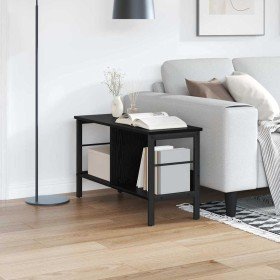 Estante de libros Roble Negro 82 x 32 x 47 cm en Librerías y estanterías | Comprar online en Foro24