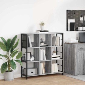 Estante de libros Gris Sonoma 102 x 32 x 104,5 cm en Librerías y estanterías | Comprar online en Foro24