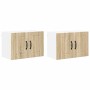 Gabinetes de pared de cocina 2 pcs Roble Sonoma 60 x 31 x 40 cm