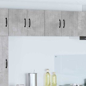 Gabinetes de pared de cocina con estante 2 pcs Gris Concreto en Armarios de cocina | Comprar online en Foro24