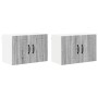 Gabinetes de pared de cocina 2 pcs Gris Sonoma 60 x 31 x 40 cm