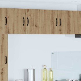 Gabinetes de pared de cocina con estante 2 pcs Roble artesanal en Armarios de cocina | Comprar online en Foro24