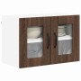 Gabinetes de pared de cocina 2 pcs Roble Marrón 60 x 31 x 40 cm
