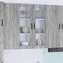 Armario de cocina mural con puerta Gris Sonoma 80 x 31 x 100 cm