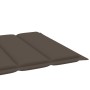2 teak solid wood sun loungers with taupe gray cushions by vidaXL, Loungers - Ref: Foro24-3073194, Price: 559,92 €, Discount: %