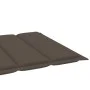 2 teak solid wood sun loungers with taupe gray cushions by vidaXL, Loungers - Ref: Foro24-3073194, Price: 583,60 €, Discount: %