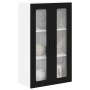 Armario de cocina mural con estante Negro 60 x 31 x 100 cm