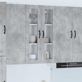 Armario de cocina mural Gris Concreto 60 x 31 x 100 cm