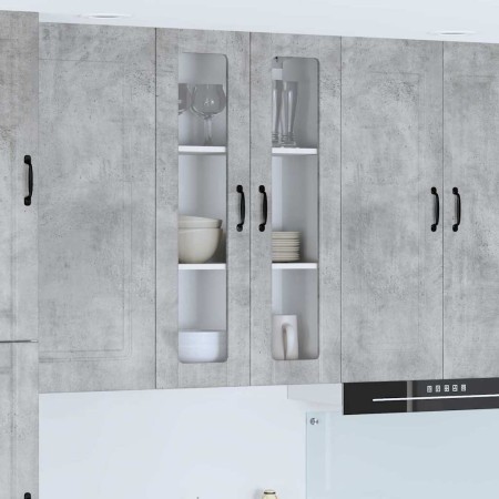 Armario de cocina mural Gris Concreto 60 x 31 x 100 cm