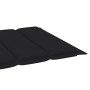 Sonnenliegen 2 Einheiten aus massivem Teakholz mit schwarzem Kissen von vidaXL, Liegen - Ref: Foro24-3073193, Preis: 548,05 €...