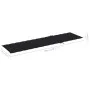 Tumbonas 2 unidades madera maciza de teca con cojín negro de vidaXL, Tumbonas - Ref: Foro24-3073193, Precio: 570,49 €, Descue...
