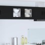 Armario de cocina mural con estante 2 pcs Negro 40 x 31 x 40 cm