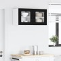 Armario de cocina mural con estante 2 pcs Negro 40 x 31 x 40 cm