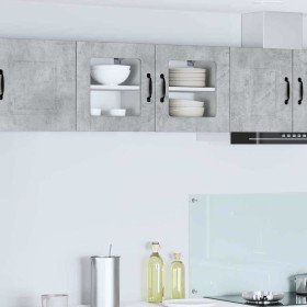 Armario de cocina mural Gris Concreto 40 x 31 x 40 cm en Armarios de cocina | Comprar online en Foro24