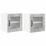 Armario de cocina mural 2 pcs Gris Concreto 40 x 31 x 40 cm
