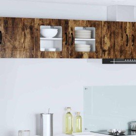 Armario de cocina mural Roble ahumado 40 x 31 x 40 cm en Armarios de cocina | Comprar online en Foro24