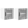 Armario de cocina mural 2 pcs Gris Sonoma 40 x 31 x 40 cm