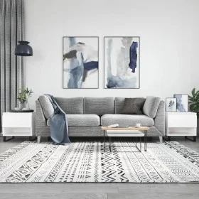 Couchtische 2 Stk. Holzwerkstoff weiß 50x46x50 cm von vidaXL, Couchtisch - Ref: Foro24-830925, Preis: 73,39 €, Rabatt: %