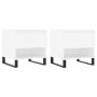 2 white engineered wood coffee tables 50x46x50 cm by vidaXL, Coffee table - Ref: Foro24-830925, Price: 73,39 €, Discount: %