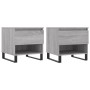 Mesas de centro 2 uds madera ingeniería gris Sonoma 50x46x50 cm de vidaXL, Mesas de centro - Ref: Foro24-830937, Precio: 73,96 €