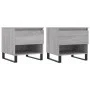Mesas de centro 2 uds madera ingeniería gris Sonoma 50x46x50 cm de vidaXL, Mesas de centro - Ref: Foro24-830937, Precio: 73,3...