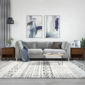 Coffee tables 2 pcs engineered wood brown oak 50x46x50cm by vidaXL, Coffee table - Ref: Foro24-830939, Price: 73,53 €, Discou...