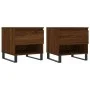 Coffee tables 2 pcs engineered wood brown oak 50x46x50cm by vidaXL, Coffee table - Ref: Foro24-830939, Price: 73,52 €, Discou...